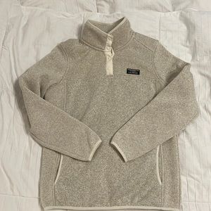 Women's L.L.Bean Sweater Fleece Pullover Size M Medium Sailcloth